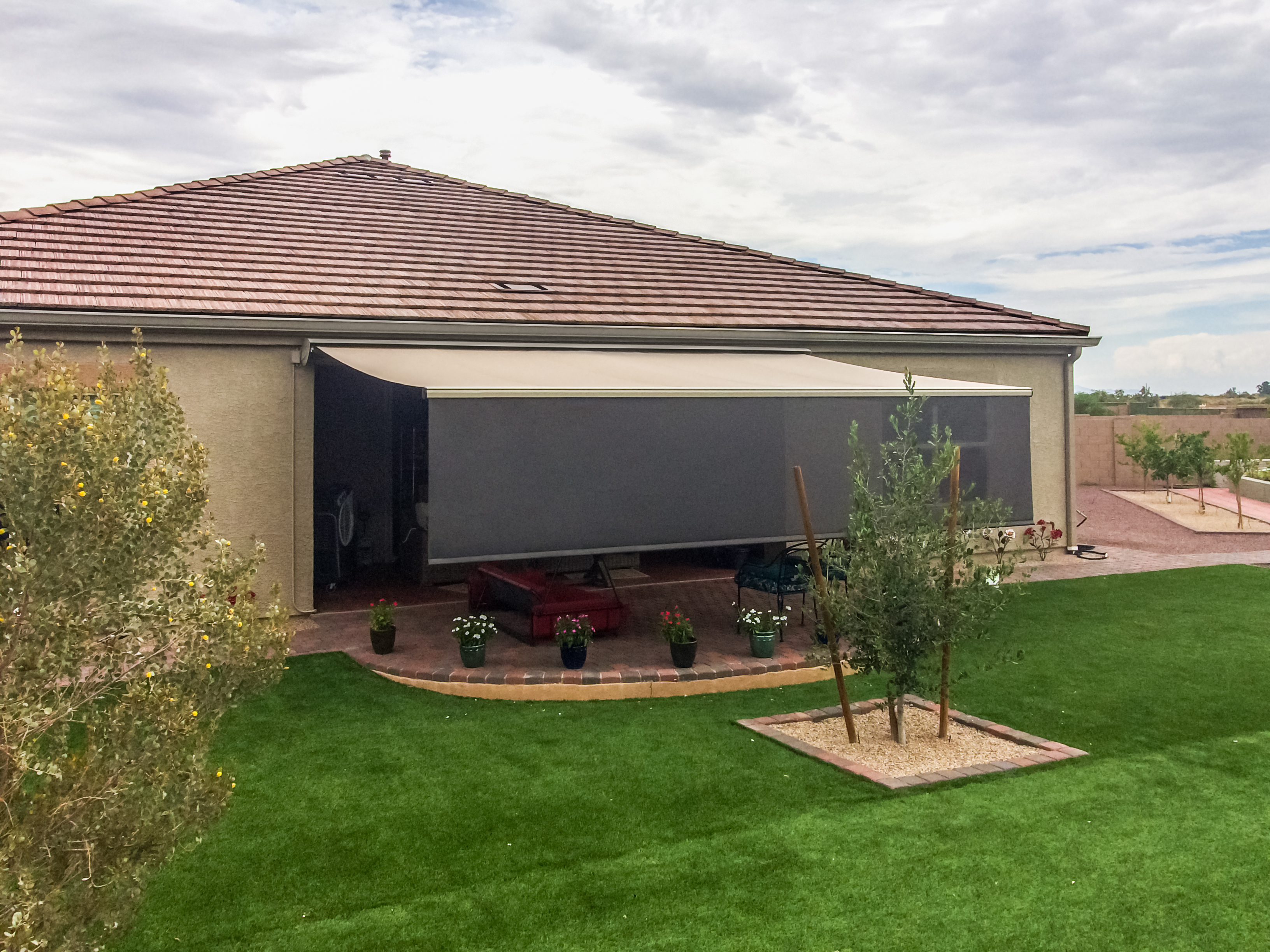 Awning with Drop Shade — Queen Creek, AZ